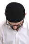 أسود الشتاء الصليب منقوشة المنسوجة Skullcap - 5