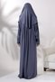 One-Piece Practical Hijab Robe Prayer Dress 8015 Anthracite - 4