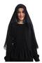 Needle Embroidered Lace Scarf Demor Mevlüt Shawl Black - 3