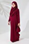 One-Piece Practical Hijab Children's Prayer Dress Fuchsia