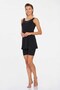 Lapieno 3855-24 Black Large Size Kylo Semi-Closed Swimsuit - 4