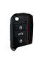 Volkswagen Golf7 Black-Red Striped Space Silicone Switch Cup - Sypd53