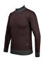 Men's Half Turtleneck Knitwear Anthracite Sweater Patterned Steel Knit Classic Fit - 5005B - 3