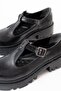 868-757 Black Patent Leather Daily High-Sole Loafer Shoes - 3