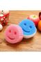 2-pack Smiling Face Sponge - Absorbent and Non-slip Suction Cup, for Kitchen and Bathroom