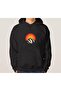 Unisex Printed Oversize Hooded Sweatshirt
