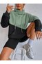 Unisex Double Color Oversize Winter Hooded Sweatshirt Hoodie - 2