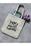 You Are Loved Futuristic Neon Y2K Retro Unisex Cloth Bag Tote Bag