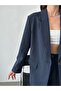 Women's Striped Lined Blazer Jacket and Trousers Set 5555 (100% Cotton, Anti-Pilling) - 8