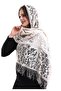 شال تول نارين كريمي 60x160 - 5
