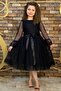 Black Princess Model Children's Evening Dress - Aby4441