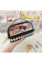 Sanrio Kuromi Double-Layer Large Capacity Transparent Pen Holder