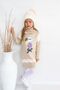 Girl's Sweater Beret and Neck Collar Knitwear Dress Set of 3 - 8