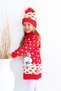 Girl's Sweater Beret and Neck Collar Knitwear Dress Set of 3 - 7