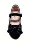 Girl's Ballerina Flats Black Patent Leather Glittery - 3