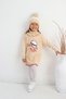 Girl's Sweater Beret and Neck Collar Knitwear Dress Set of 3 - 7