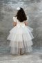 Hayal Model Sequined Buckle White Style Children's Evening Dress Kids Aby745 - 3