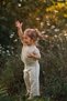 Luka Muslin Unisex Children's Cream Color Top and Bottom Set