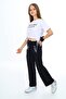 Girls' Summer Crop Top and Bottom 100% Cotton Two-Piece Tracksuit Set - 4