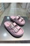 Double Buckle Stoned Women's Daily Slippers - 2