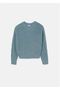 Girl's Sequined Sweater Water Green 7303