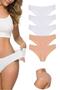 Women's Laser Cut Seamless Flexible Non-Marking Gathering Panties, Pack of 5