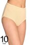 Women's Ten 10-Pack Cotton Ribbed Bato Panties - 2
