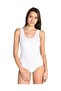 White Wide Strap Lycra Women's Athlete - 6 Pieces with Snap Fasteners and Hooks