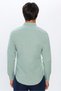 Men's Slim Fit Slim Fit Long Sleeve 100% Cotton Linen Texture Double Pocket Sports Lapel Green Shirt - 5