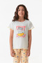 Cat Printed Crew Neck Girl's Pajamas Set - 4