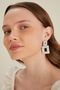 Women's Ester Model Hanging Crystal Zircon Stone Daily Evening Dress Wedding Bridal Henna Prom Prom Earrings