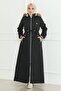 Beli Laced Ribbed Coat Black 19215