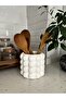 White Concrete Bubble Upright Spoon Holder (16X14 cm)