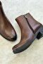 Women's Tan Genuine Leather Ankle Boots & Booties, Sizes 33-34-35-41-42 - 6