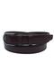 4 X Pieces 3.5 Cm 100% Genuine Real Buffalo Leather Belt Black, dark blue, brown,tosado - 2