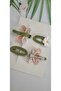Hair Clip Set with Dragonfly and Daisy Designs (4- Snap button Set) - 3
