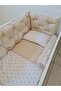 Gold Polka Dot 60X120 Double-Way Crib Edge Protection 45cm Height