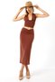 Pre-Detailing Skirt with Lined Detailing, Maxi Length, 82 cm Full Length / Shir Detailed Long 82cm Skirt - 4
