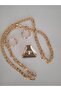 Gold Chain Set - 1 Meter Chain and Two Rings - 2
