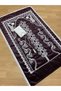 Claret Red Velvet Prayer Rug 3 Piece Dowry Bundle Bride Groom Set - 2