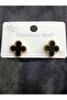 Steel Earrings - Clover Figured Design - 3