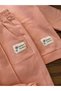BabyAden salmon / purple no-shardness cotton solid color girl's tracksuit suit - 3