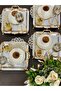2-Piece Coffee & Tea & Presentation Tray Stainless with Luxury Legs and Handles 22 cm - 4