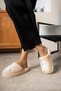 Winter Women's House Slippers |   Embroidered with Pom-Pom Rabbit Figure |   Non-Slip Sole - 2