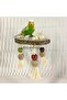 خشب طبيعي - مجثم مطرز بخيوط الإجهاد