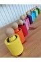 Set of 12 Waldorf Peg Baby & Bowl (Colorful) - 6
