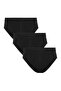 Men's Black 3-Piece Slip Panties - 23001