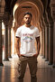 Mountain Explorer Mountaineer Traveler-Explorer Regular Fit 100% Cotton Crew Neck White T-Shirt