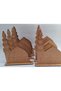 10 Pieces of Mosque Nebevi Wooden Painting Religious Activity School Course Event Mevlid Kandili Set - 2