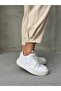 Women's Beige Pleated Button-Hem Trousers - 4